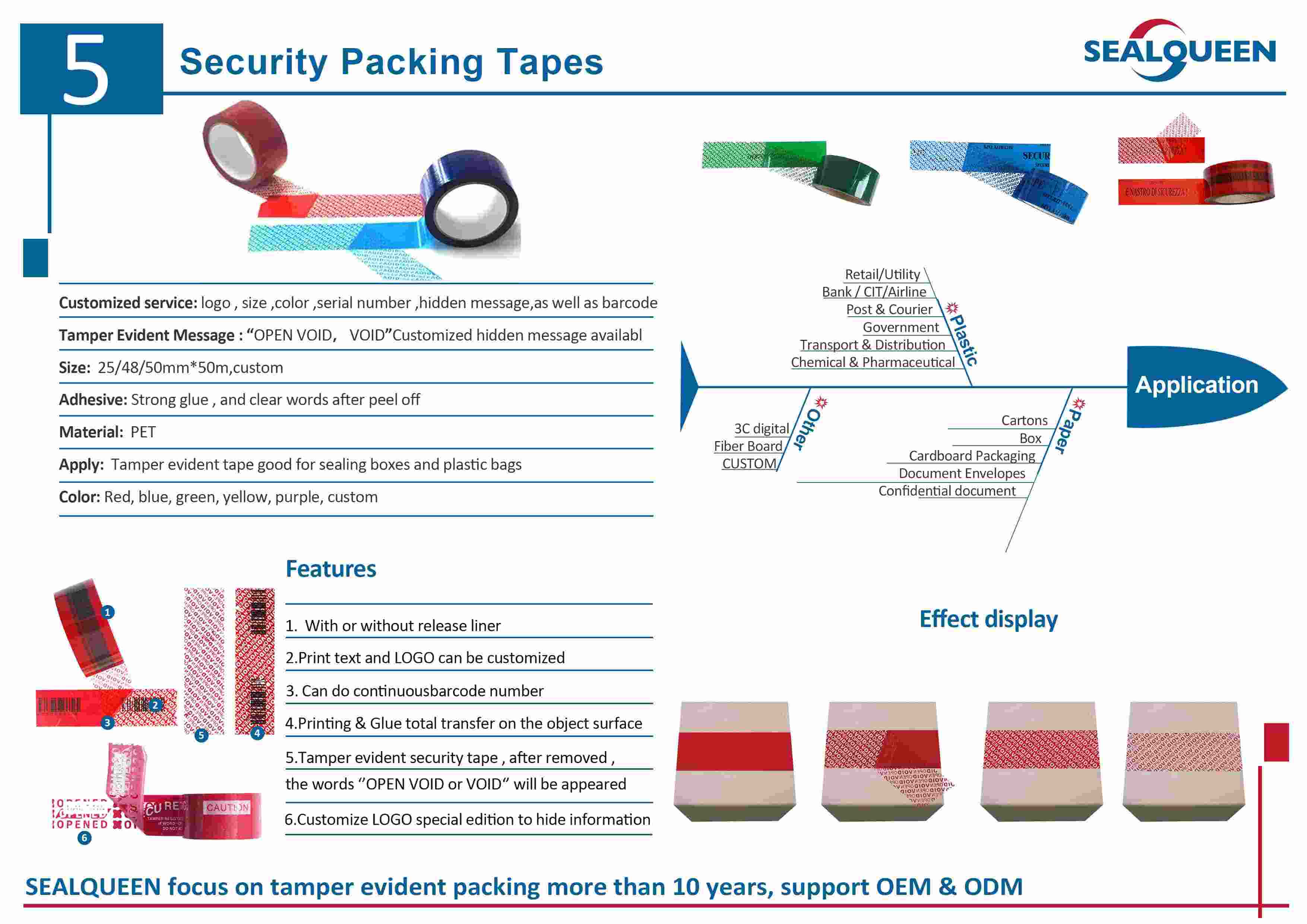 Security Packing Tapes